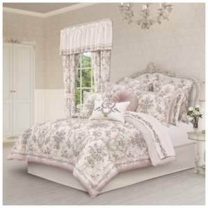 Royal Court Avant Garden King 4 Piece Comforter Set, Blush