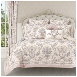 Royal Court Avant Garden King/California King 3 Piece Quilt Set, Blush