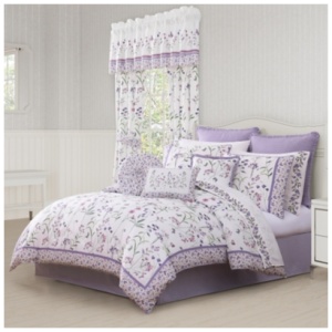Royal Court Nola 4 Piece California King Comforter Set, Lilac