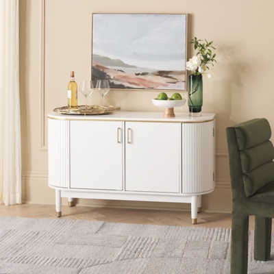 SEI Fenpatrick Buffet, White/Gold