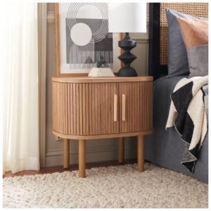 Safavieh Tealla 23" Nightstand, Oak/Gold