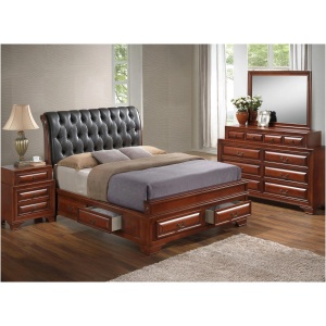 Sarasota Upholstered 4-pc. Storage Bedroom Set