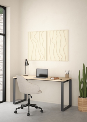 Sign Writing Desk, Jackson Hickory/Gray