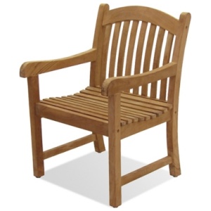 Sumbawa Outdoor Teak Arm Chair , Light Brown