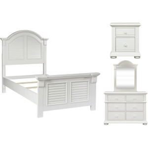 Summer House 4-pc. Bedroom Set with 6 Drawer Dresser