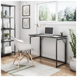 Techni Mobili 39" Home Office Folding Desk, Black