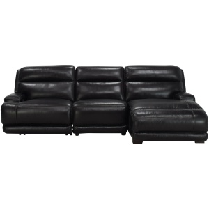 Tompkins Leather 3-pc. Sectional