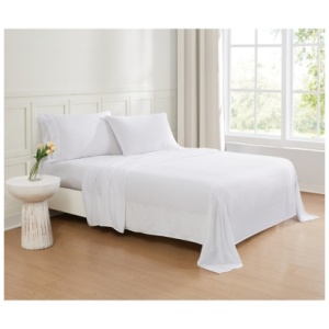 Truly Soft Solid 3-Piece King Sheet Set, White