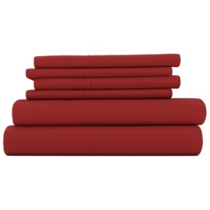iEnjoy Home Luxury Ultra Soft Full Bed Sheet Set, Burgundy