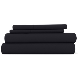 iEnjoy Home Premium Ultra Soft California King Bed Sheet Set, Black