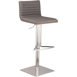 Cafe Adjustable-Height Swivel Bar Stool