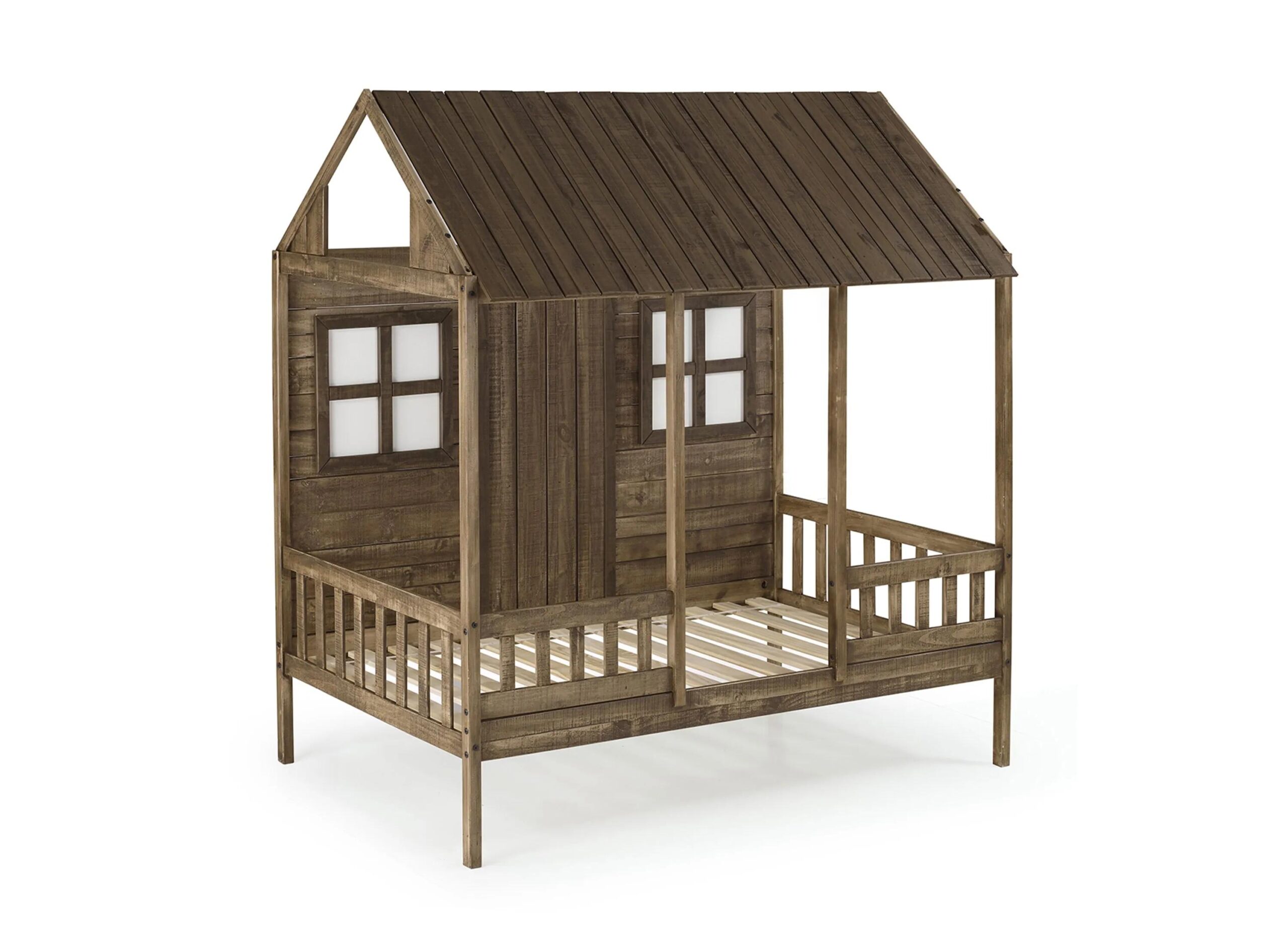 Front Porch Low Loft Bed with Twin Trundle