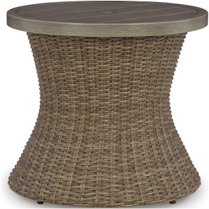 Laguna Heights Outdoor End Table w/ Umbrella Hole