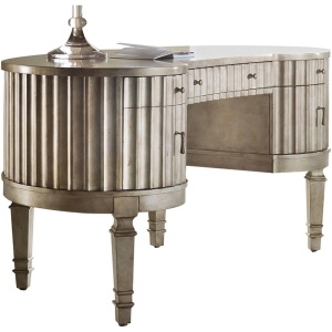 Melange Fluted Kidney Writing Desk