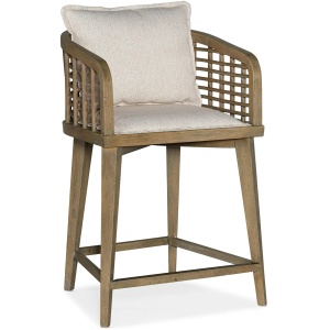 Surfrider Barrel Back Counter Stool